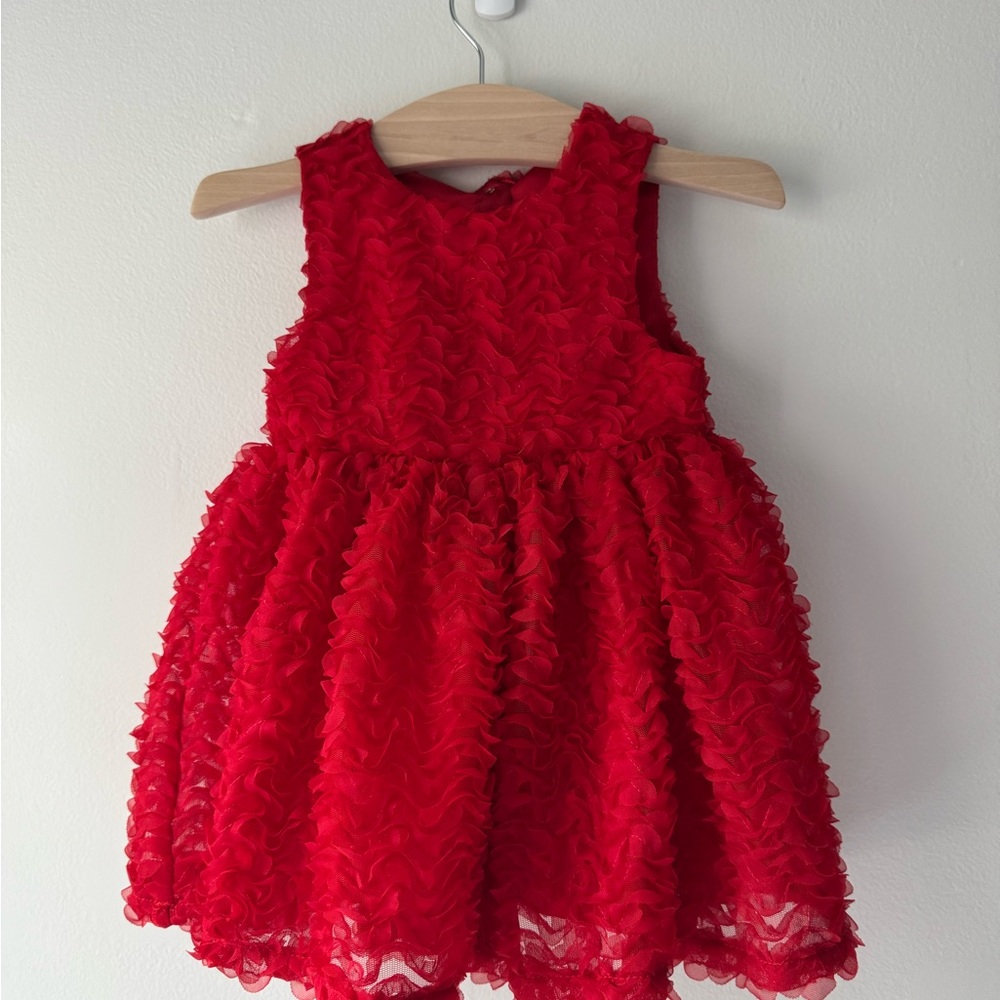 Cat & Jack Red Ruffle Baby Dress